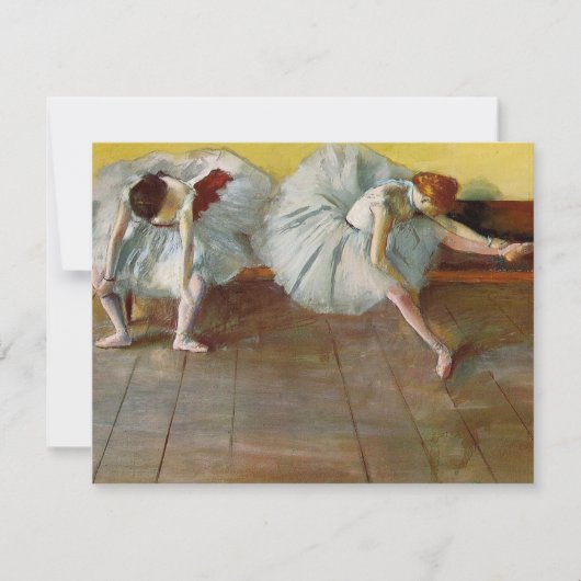 Degas Two Ballet Dancers Invitations Kaart (Voorkant)
