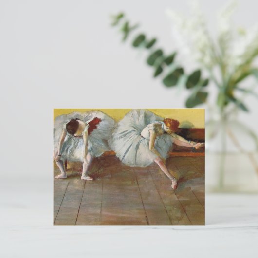 Degas Two Ballet Dancers Invitations Kaart (Staand voorkant)