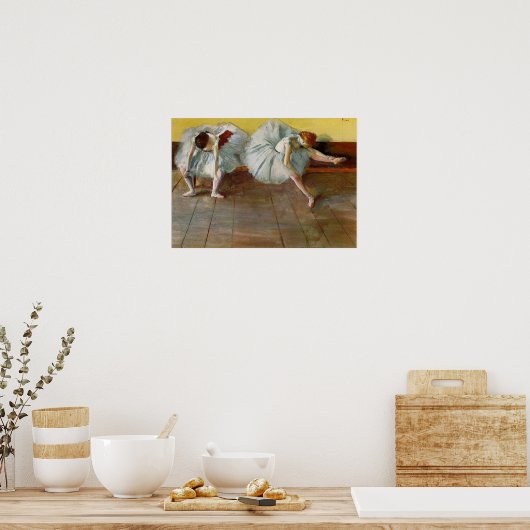 Degas Two Ballet Dancers Poster (Keuken)