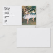 Degas Two Dancers Visitekaartje (Voorkant / Achterkant)