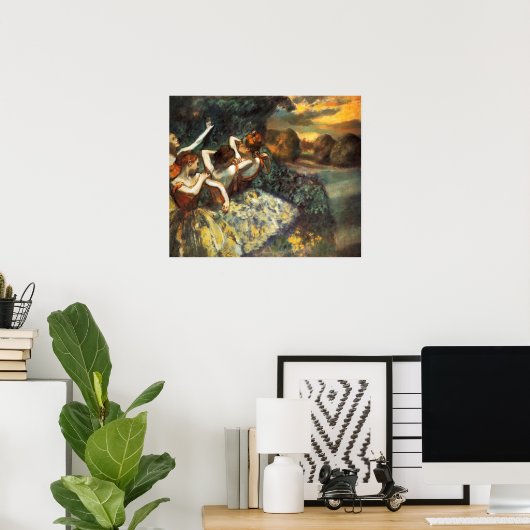 Degas Vier Dancers Poster (Thuiskantoor)