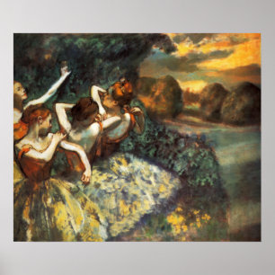 Degas Vier Dancers Poster