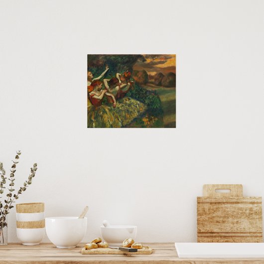 Degas - Vier dansers Poster (Keuken)