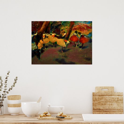 Degas - Voor de Uitvoering Poster (Keuken)