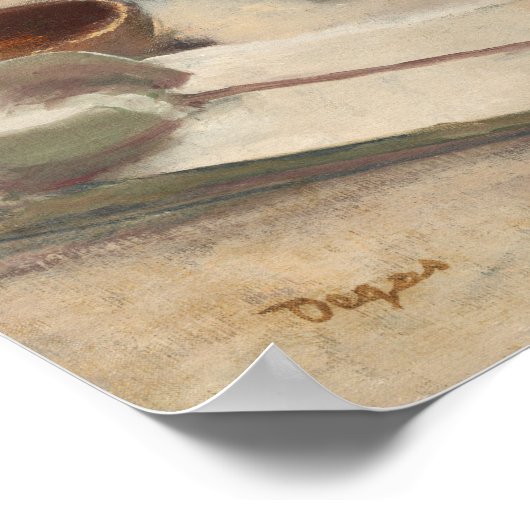 Degas - Vrouw Ironing Poster (Hoek)