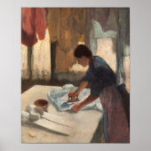 Degas - Vrouw Ironing Poster (Voorkant)