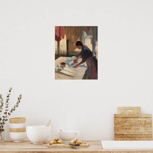 Degas - Vrouw Ironing Poster (Keuken)