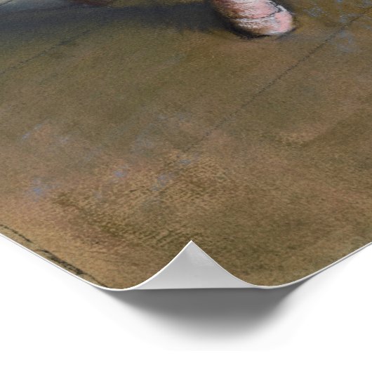 Degas - Wachten Poster (Hoek)