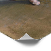 Degas - Wachtend Poster (Hoek)