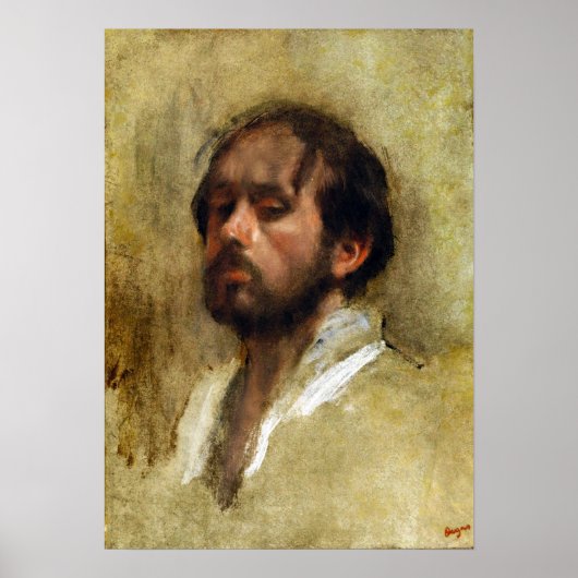 Degas - Zelfportret Poster (Voorkant)
