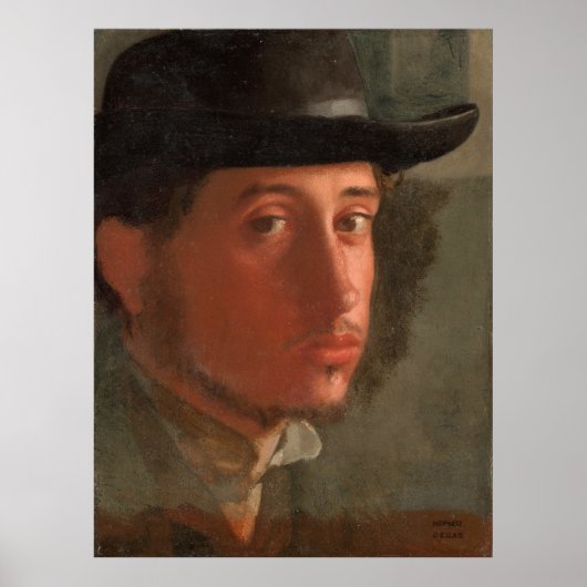 Degas, zelfportret poster (Voorkant)