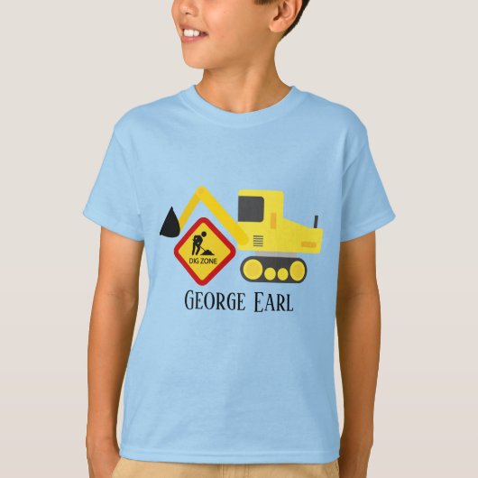 degelijke constructiedrukvrachtwagen t-shirt (Voorkant)