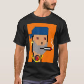 Degen Smokers Club 503 Nft Generative Pixel Ravenc T-shirt (Voorkant)