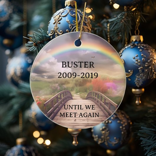 Degenbrug Huisdier Herdenkingsmonument Verlies Op  Keramisch Ornament