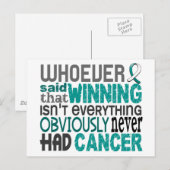 Degene die Cervical Cancer zei Briefkaart (Voorkant / Achterkant)