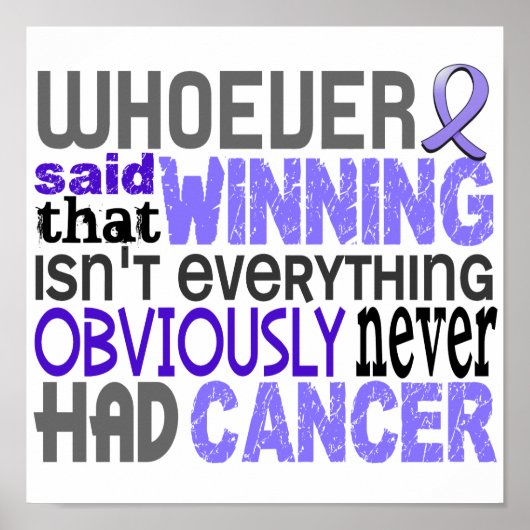 Degene die Esophageal Cancer zei Poster (Voorkant)