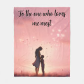 Degene Die Het Meest Van Me Houdt Fleece Deken (Voorkant)