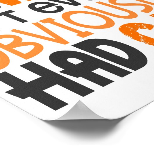 Degene die Leukemie heeft gezegd Poster (Hoek)