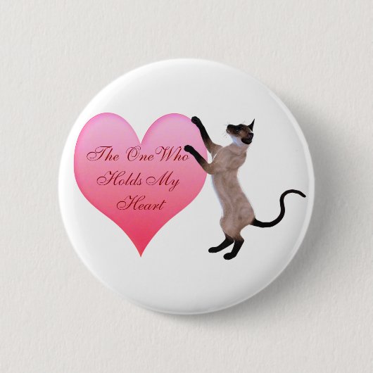 Degene die mijn hart Button vasthoudt (Voorkant)
