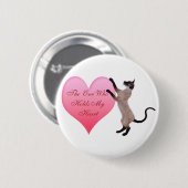 Degene die mijn hart Button vasthoudt (Voorkant /achterkant)