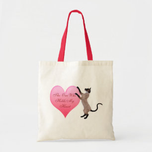 Degene die mijn hart Canvas tas vasthoudt