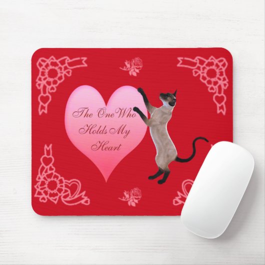 Degene die mijn hart Muismat vasthoudt (Met muis)
