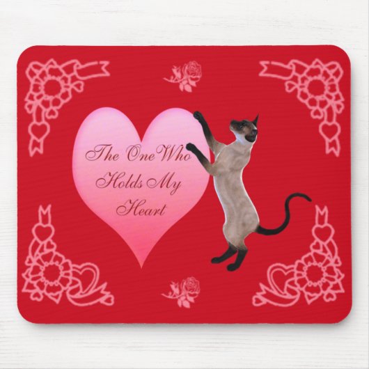 Degene die mijn hart Muismat vasthoudt (Voorkant)