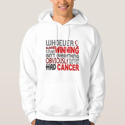 Degene die Orale Kanker zei Hoodie (Voorkant)