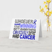 Degene die Rectal Cancer heeft uitbetaald Kaart (Gele Bloem)