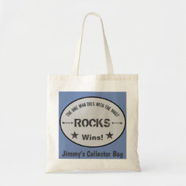 Degene die sterft met de meeste stenen wint! tote bag