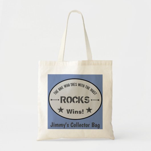Degene die sterft met de meeste stenen wint! tote bag (Voorkant)