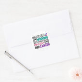 Degene die Thyroid Cancer zei Ronde Sticker (Envelop)