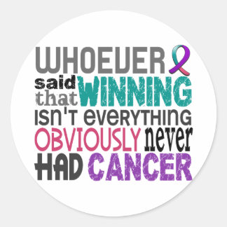 Degene die Thyroid Cancer zei Ronde Sticker