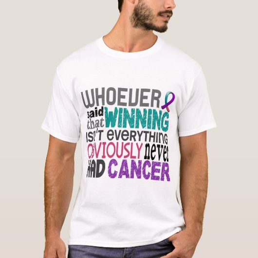 Degene die Thyroid Cancer zei T-shirt (Voorkant)