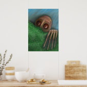 Degene die van onderen toekijkt poster (Keuken)