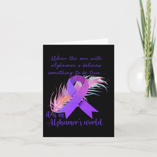 Degene met Alzheimer gelooft dat het in Alzheimer  Kaart (Voorkant)