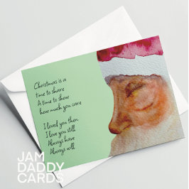 Degene van wie ik met Kerst hou  Feestdagen Kaart