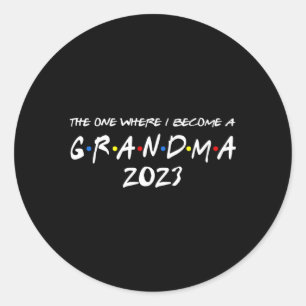 Degene waar ik oma word 2023 gepromoveerd naar ronde sticker