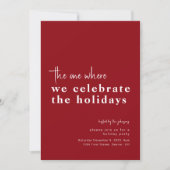 Degene waar we de Feestdagen vieren nodigen uit Kaart (Voorkant)