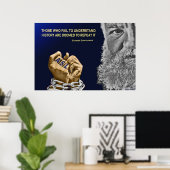 Degenen die de doofgeschiedenis vergeten, zijn ged poster (Thuiskantoor)