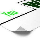 Degenen die "de trap nemen" poster (Hoek)