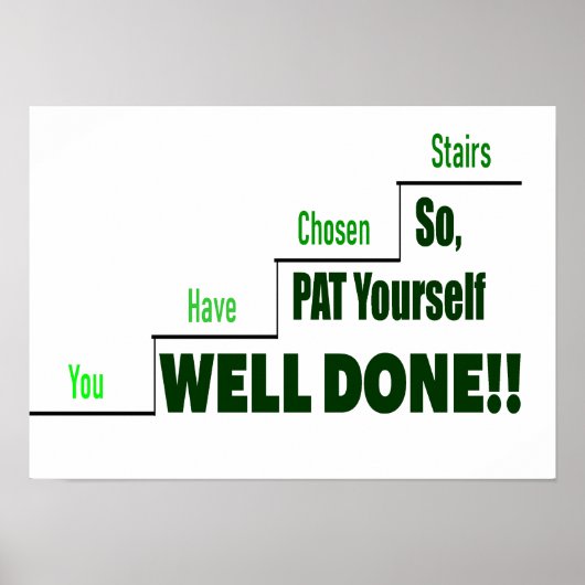 Degenen die "de trap nemen" poster (Voorkant)