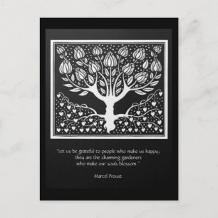 Degenen die de ziel laten bloeien briefkaart