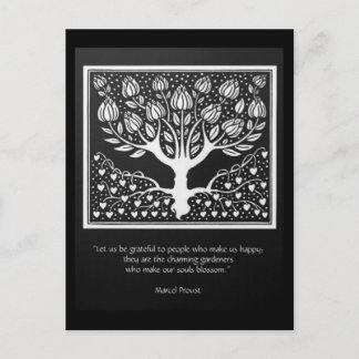 Degenen die de ziel laten bloeien briefkaart