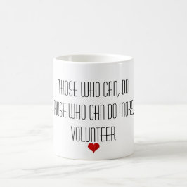 Degenen die meer prijsopgave voor vrijwilligers ku koffiemok