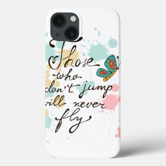Degenen die niet springen zullen nooit vliegen Case-Mate iPhone case (Achterkant)