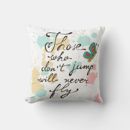 Degenen die niet springen zullen nooit vliegen kussen
