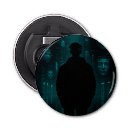 Degenen die nu naar je kijken button flesopener