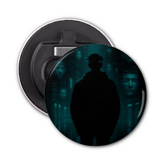 Degenen die nu naar je kijken button flesopener (Voorkant)