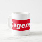 degenereren koffiemok (Voorkant links)